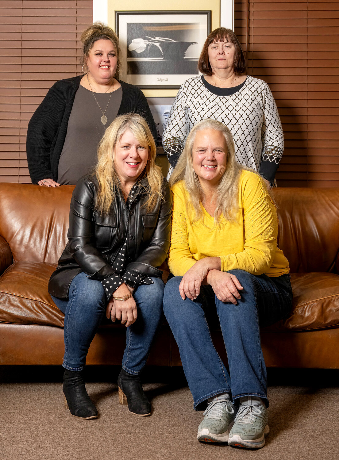 The leadership team for KPBA 2024: (from top left) Ashley Ford, Laurie Ellis, Rena Blalock (seated left) and President Kendra Zartman.